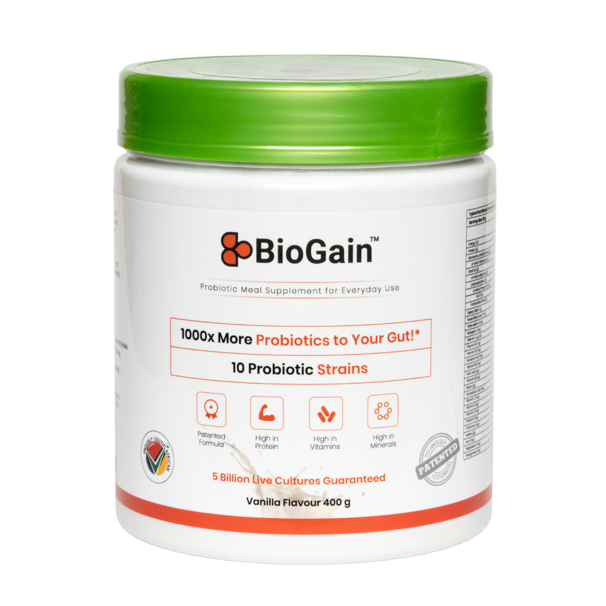 BioGain™ - Probiotics Meal 400g Vanilla