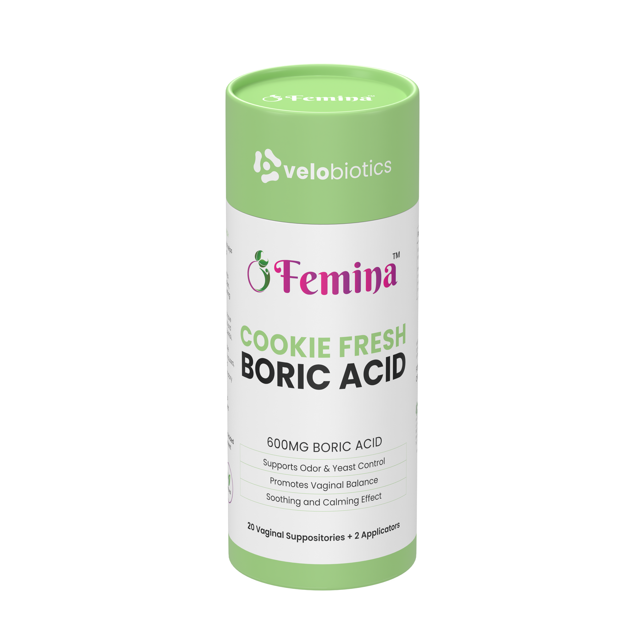 Femina COOKIE FRESH Boric Acid ONLY Suppositories