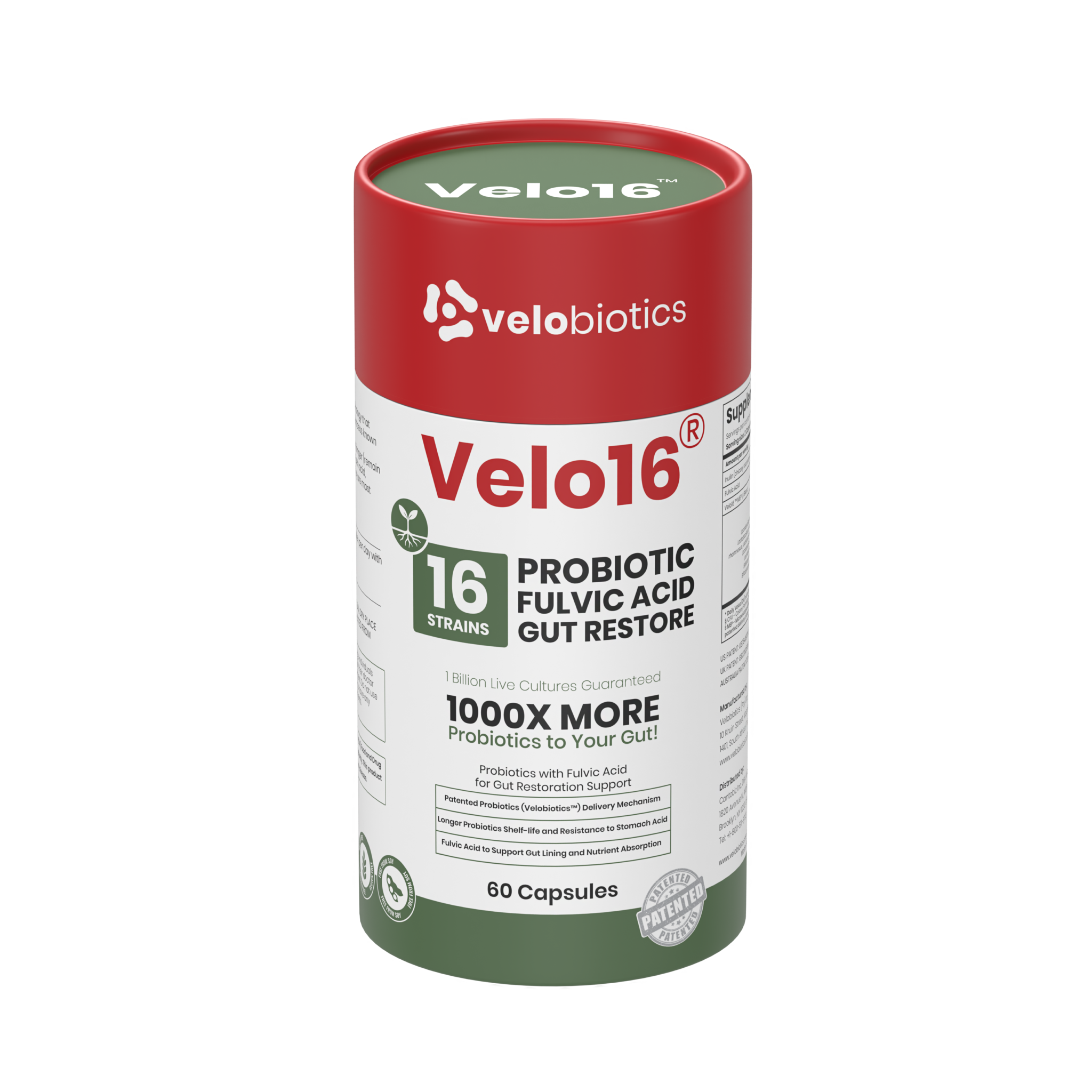 Velo16™ Probiotics + Fulvic Acid