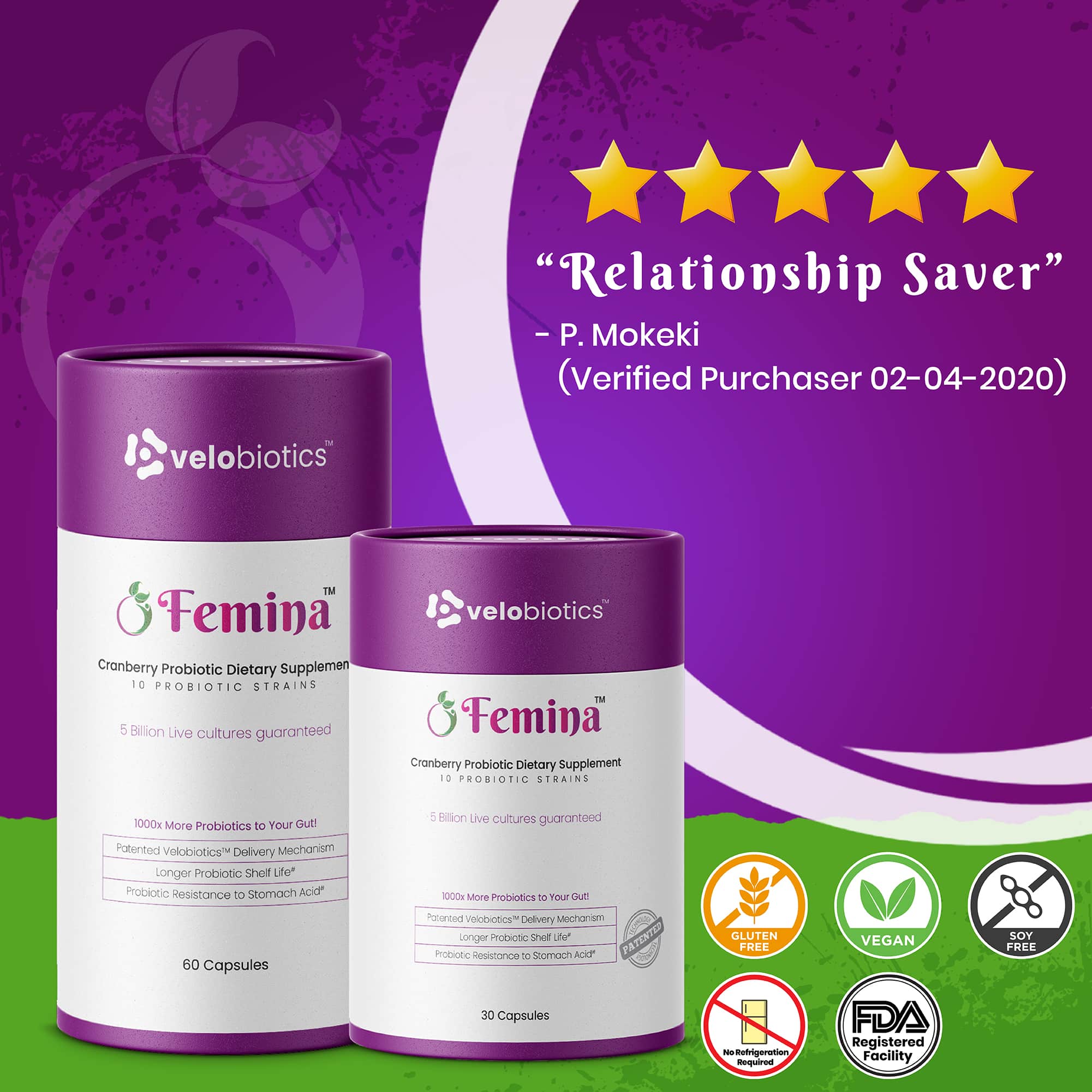 Femina Probiotic Capsules with Cranberry Extract