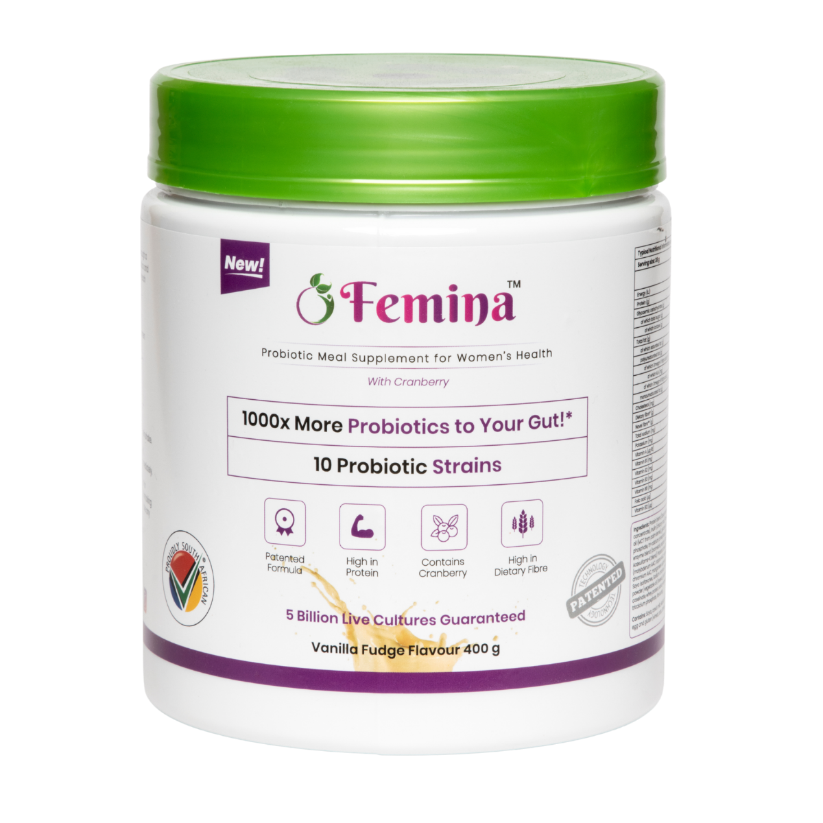 Femina™ Probiotics Meal Replacement 400g Vanilla-Fudge