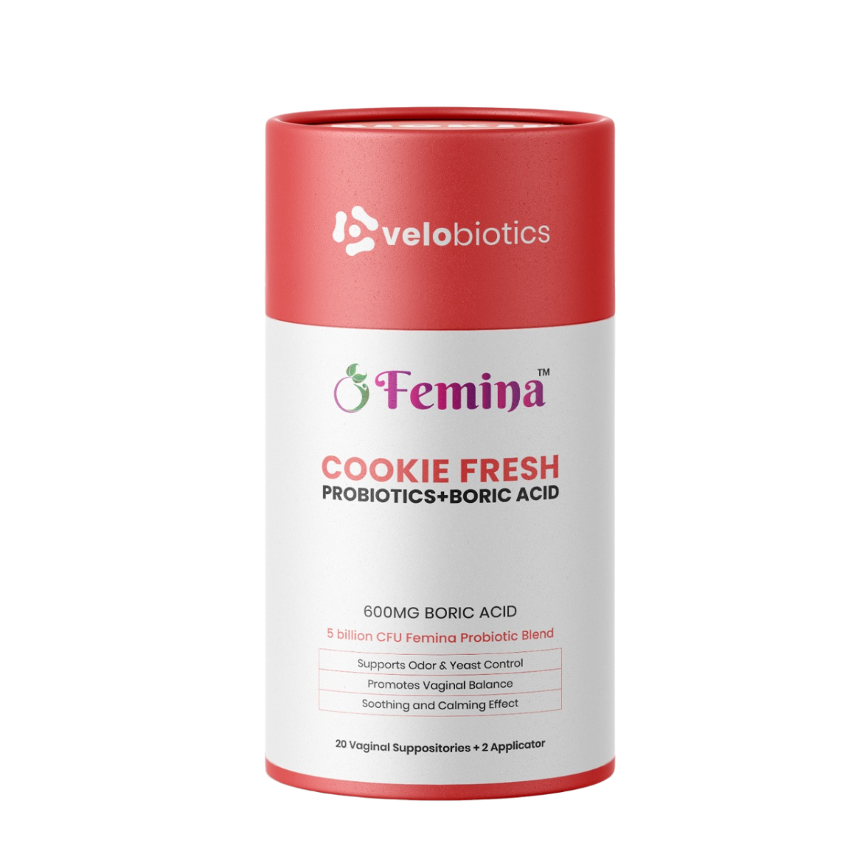 Femina Probiotics COOKIE FRESH with Boric Acid Suppository