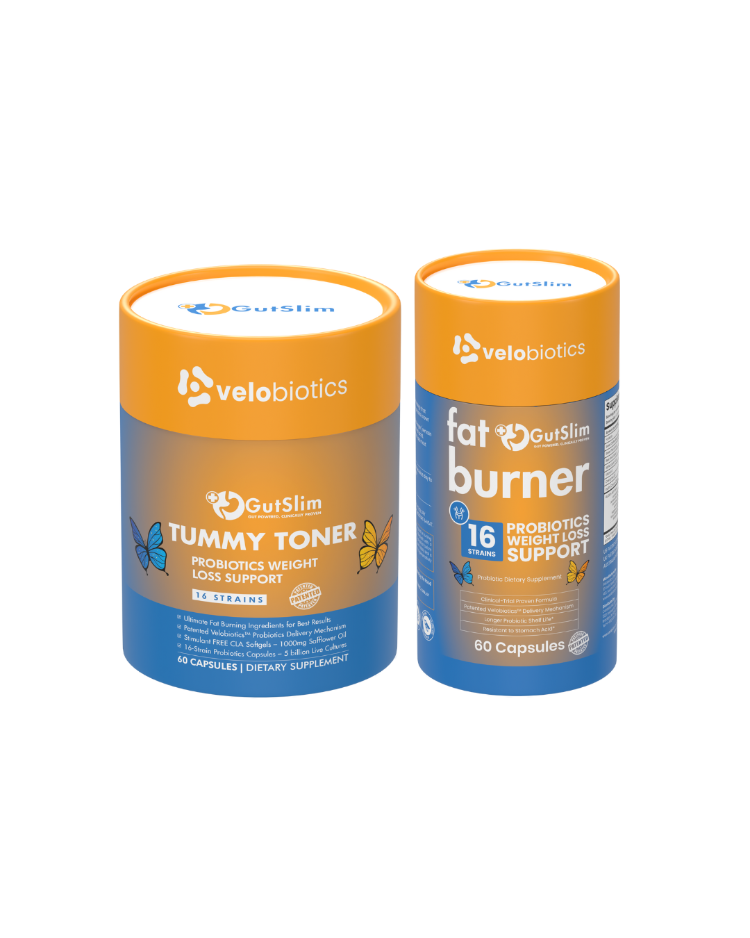Summer Kick Start Combo with GutSlim Tummy Toner probiotics and GLP-1 Booster fat burner capsules for weight loss and appetite control