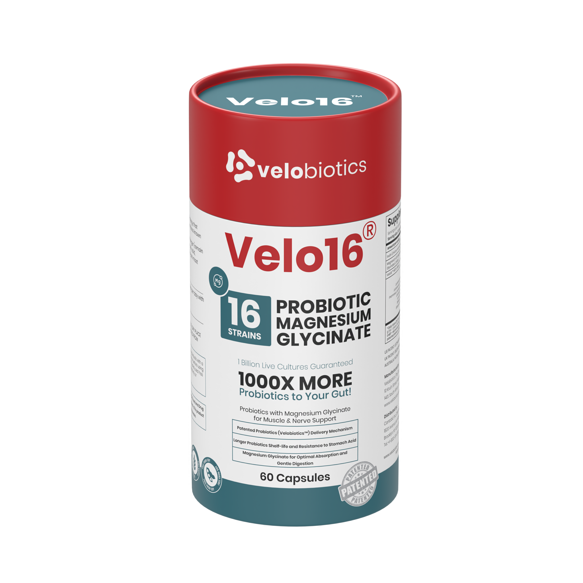 Velo16 Probiotics Magnesium Glycinate